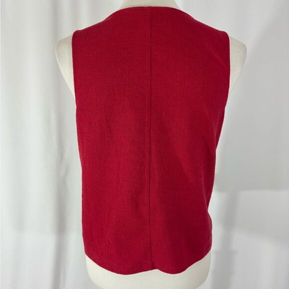 Old Navy Sleeveless Front Tie Red Top - Picture 4 of 5